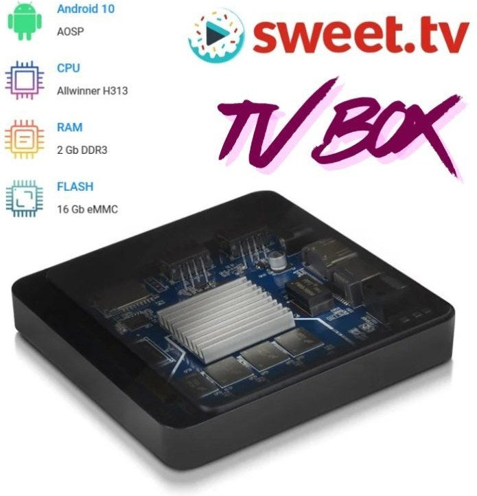 Sweet.TV box 2, + balíček L na 12 měsíců