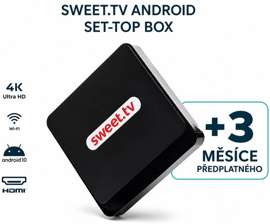 Sweet.TV box 2, + balíček L na 3 měsíce