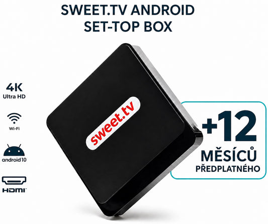Sweet.TV box 2, + balíček L na 12 měsíců